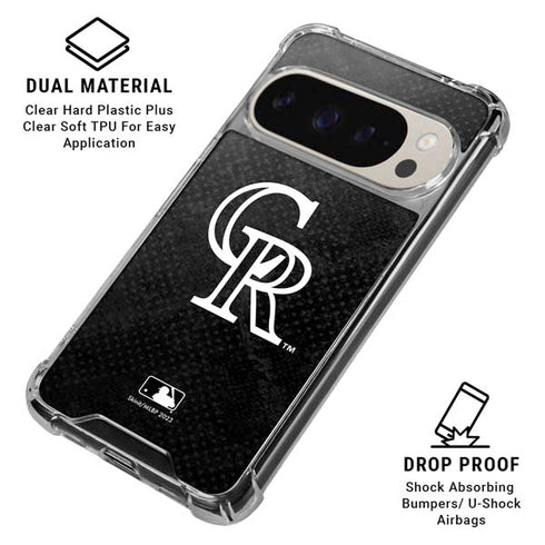 MLB Colorado Rockies Dark Wash Pixel 9/9 Pro Clear Case